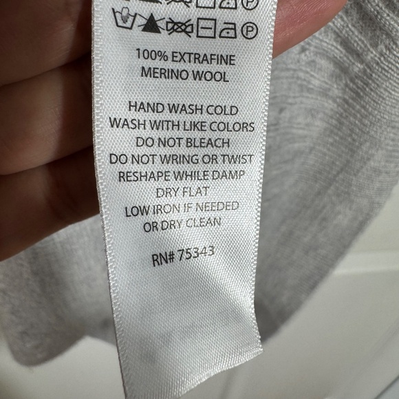 Christian Lacroix Gray Merino Wool Polo Sweater LG Knit Short Sleeve Designer - Picture 5 of 7